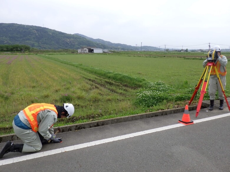 路線測量の写真